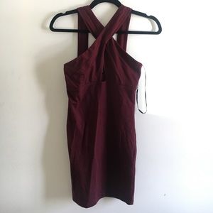 NWT FOREVER 21 | burgundy bodycon dress